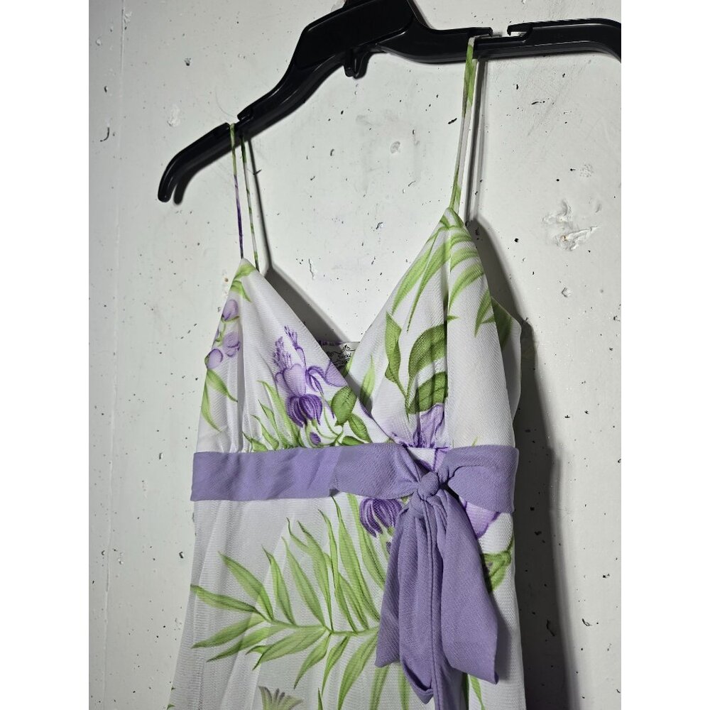 Trixxi Floral Asymmetrical Dress Size Small Fairy Y2K Coquette Whimsical Boho - Picture 11 of 13